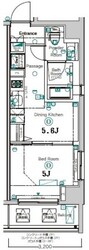 ジーベック長原の物件間取画像